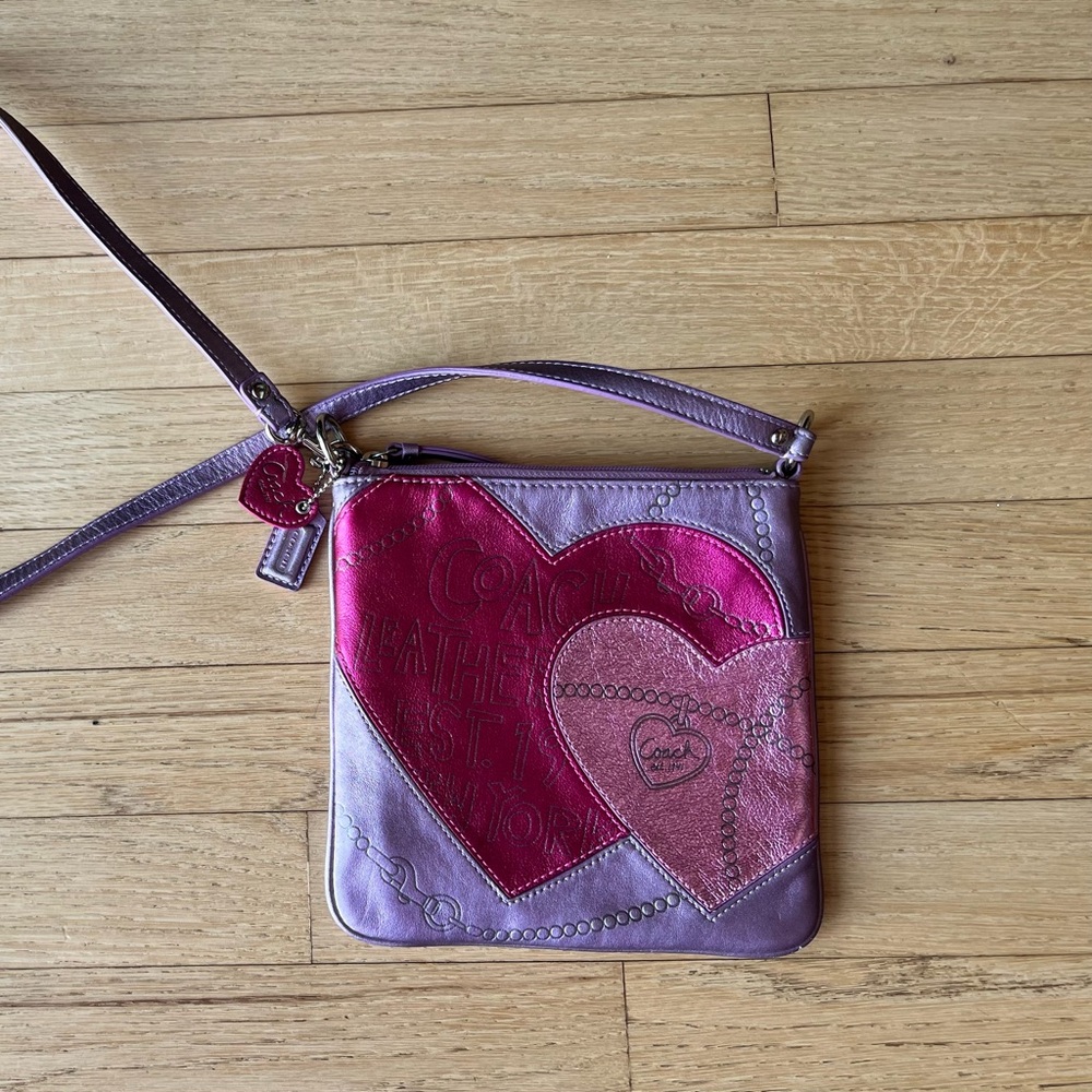 COACH JEWEL HEART CROSSBODY BAG